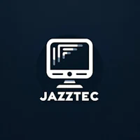 jazztec logo on a dark background